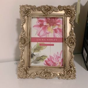 Detailed gold picture frame